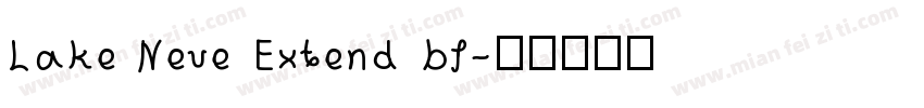 Lake Neue Extend bl字体转换